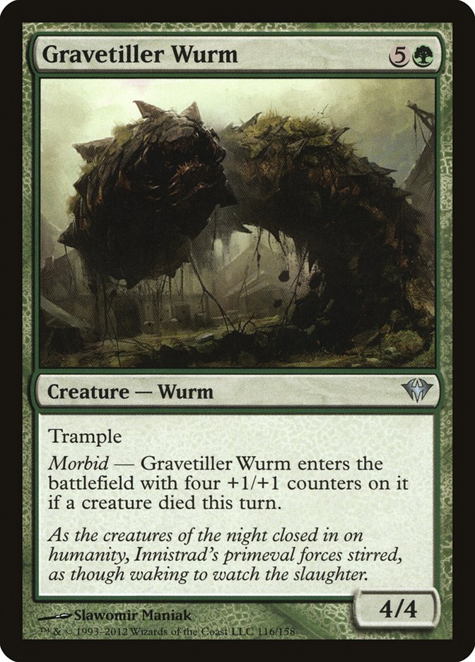 Gravetiller Wurm [Dark Ascension] Foil
