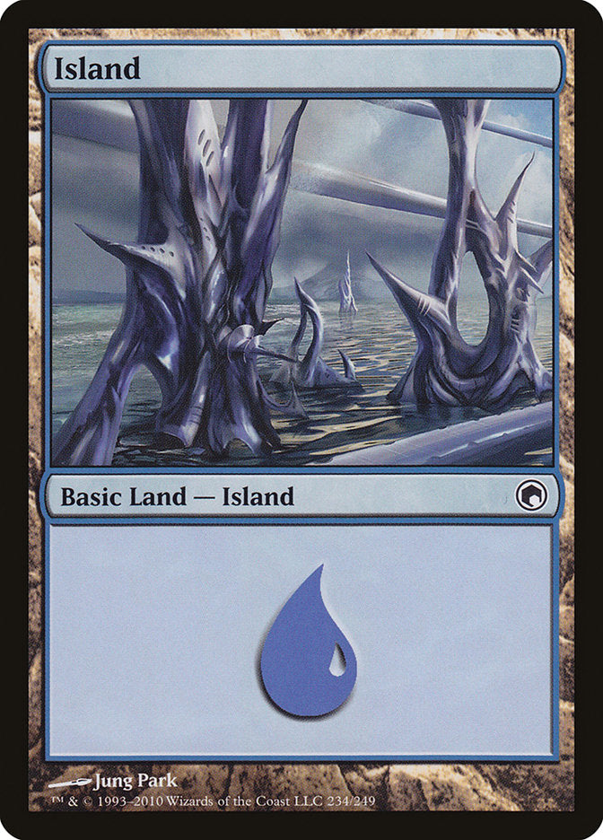 Island (234) [Scars of Mirrodin] Foil