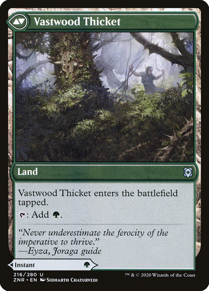 Vastwood Fortification // Vastwood Thicket [Zendikar Rising] Foil