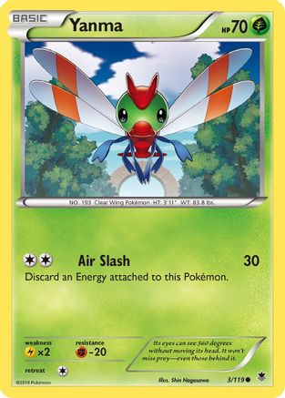 Yanma (3/119) [XY: Phantom Forces] Reverse Holofoil