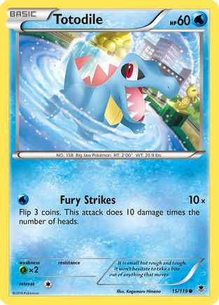 Totodile (15/119) [XY: Phantom Forces] Reverse Holofoil