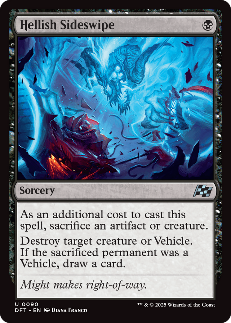 Hellish Sideswipe [Aetherdrift] Foil