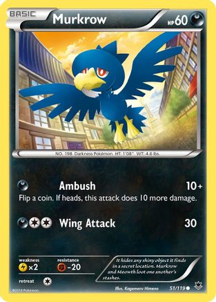 Murkrow (51/119) [XY: Phantom Forces] Reverse Holofoil
