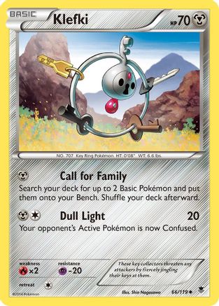 Klefki (66/119) [XY: Phantom Forces] Reverse Holofoil