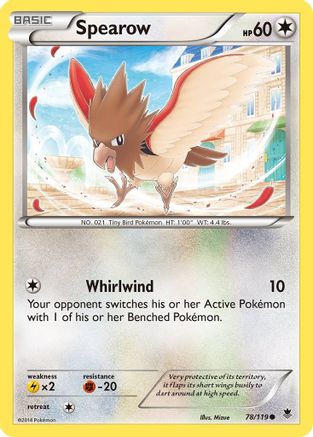 Spearow (78/119) [XY: Phantom Forces] Reverse Holofoil