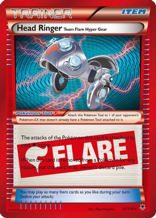 Head Ringer Team Flare Hyper Gear (97/119) [XY: Phantom Forces] Reverse Holofoil
