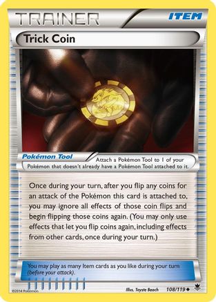 Trick Coin (108/119) [XY: Phantom Forces] Reverse Holofoil