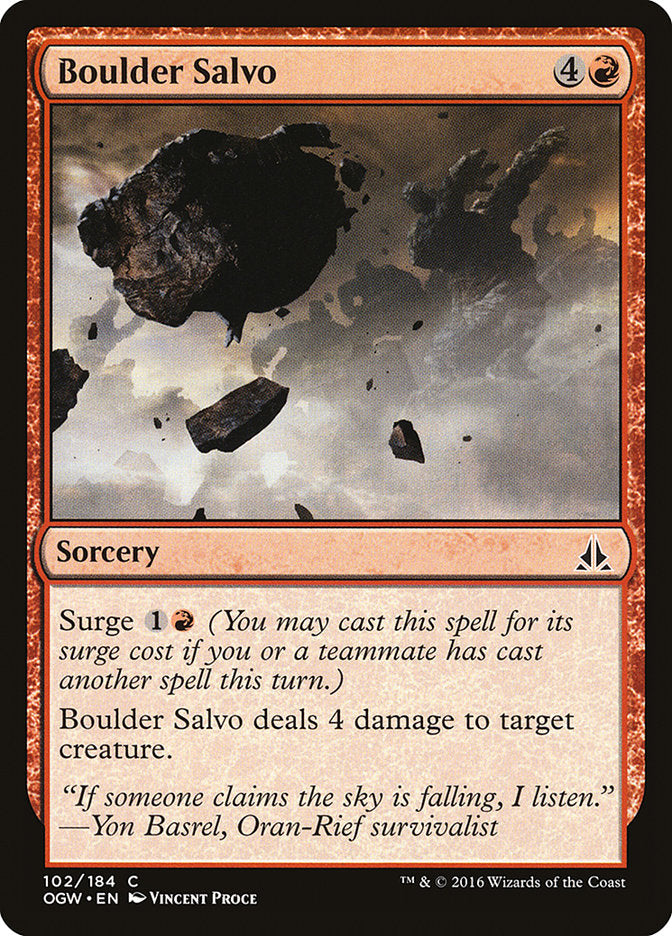 Boulder Salvo [Oath of the Gatewatch] Foil