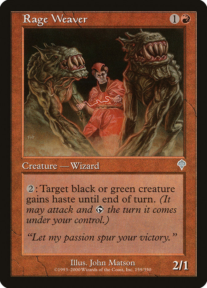 Rage Weaver [Invasion] Foil