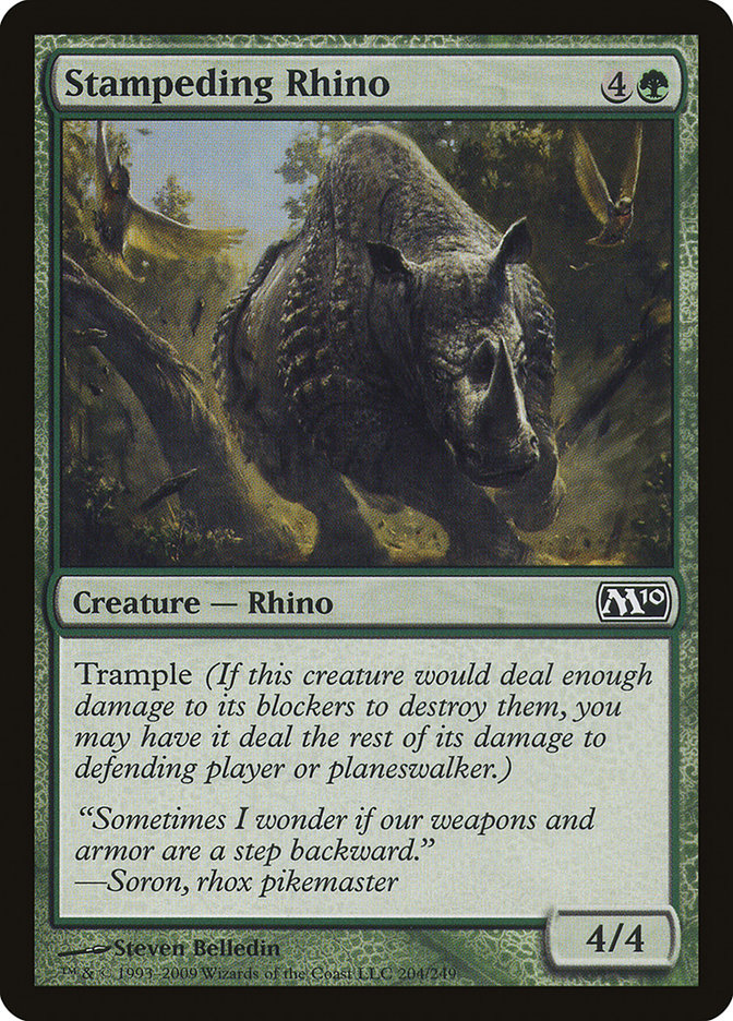 Stampeding Rhino [Magic 2010] Foil