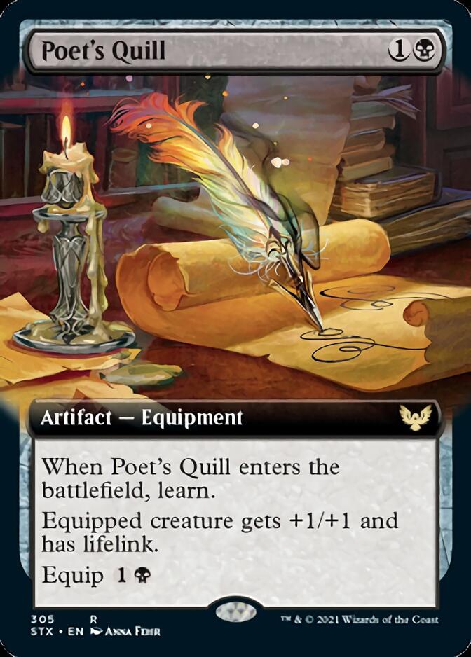 Poet's Quill (Extended Art) [Strixhaven: School of Mages] Foil