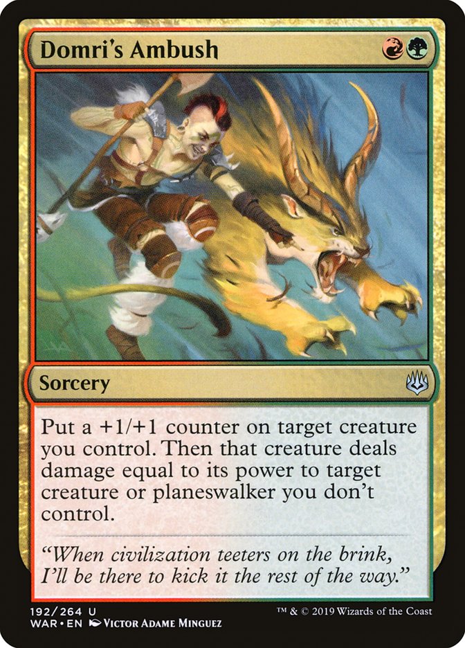 Domri's Ambush [War of the Spark] Foil