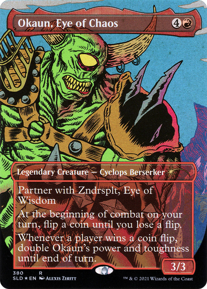 Okaun, Eye of Chaos // Okaun, Eye of Chaos (Borderless) [Secret Lair Drop Series] Foil