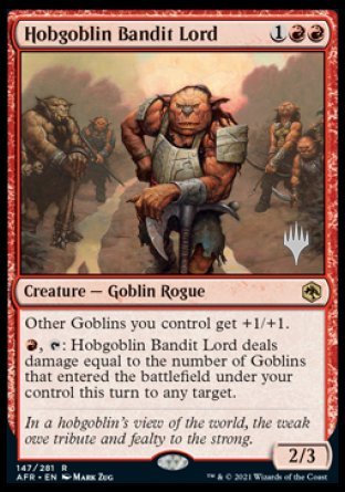 Hobgoblin Bandit Lord (Promo Pack) [Dungeons & Dragons: Adventures in the Forgotten Realms Promos] Foil