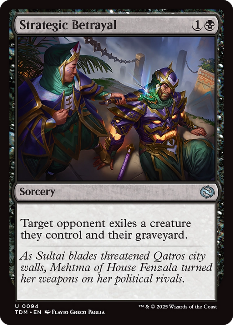 Strategic Betrayal [Tarkir: Dragonstorm] Foil