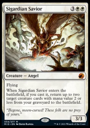 Sigardian Savior (Promo Pack) [Innistrad: Midnight Hunt Promos] Foil