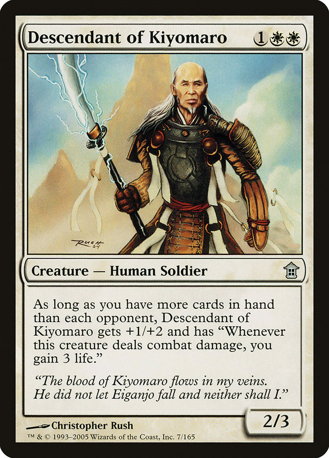 Descendant of Kiyomaro [Saviors of Kamigawa] Foil