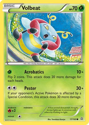 Volbeat (17/160) [XY: Primal Clash] Reverse Holofoil