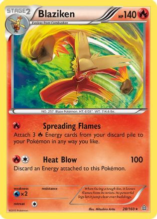 Blaziken (28/160) [XY: Primal Clash] Reverse Holofoil