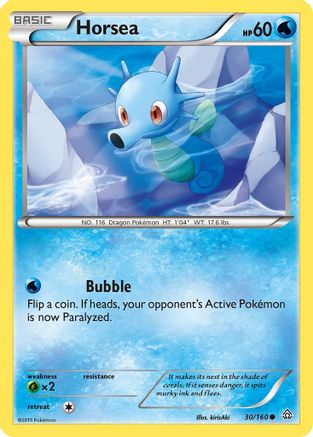 Horsea (30/160) [XY: Primal Clash] Reverse Holofoil