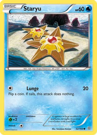 Staryu (32/160) [XY: Primal Clash] Reverse Holofoil