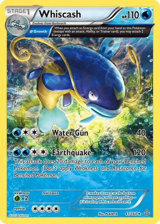 Whiscash (41/160) [XY: Primal Clash] Reverse Holofoil