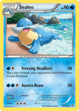 Sealeo (47/160) [XY: Primal Clash] Reverse Holofoil