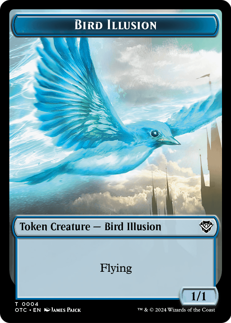 Bird Illusion  [Outlaws of Thunder Junction Commander Tokens] Foil