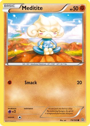 Meditite (79/160) [XY: Primal Clash] Reverse Holofoil