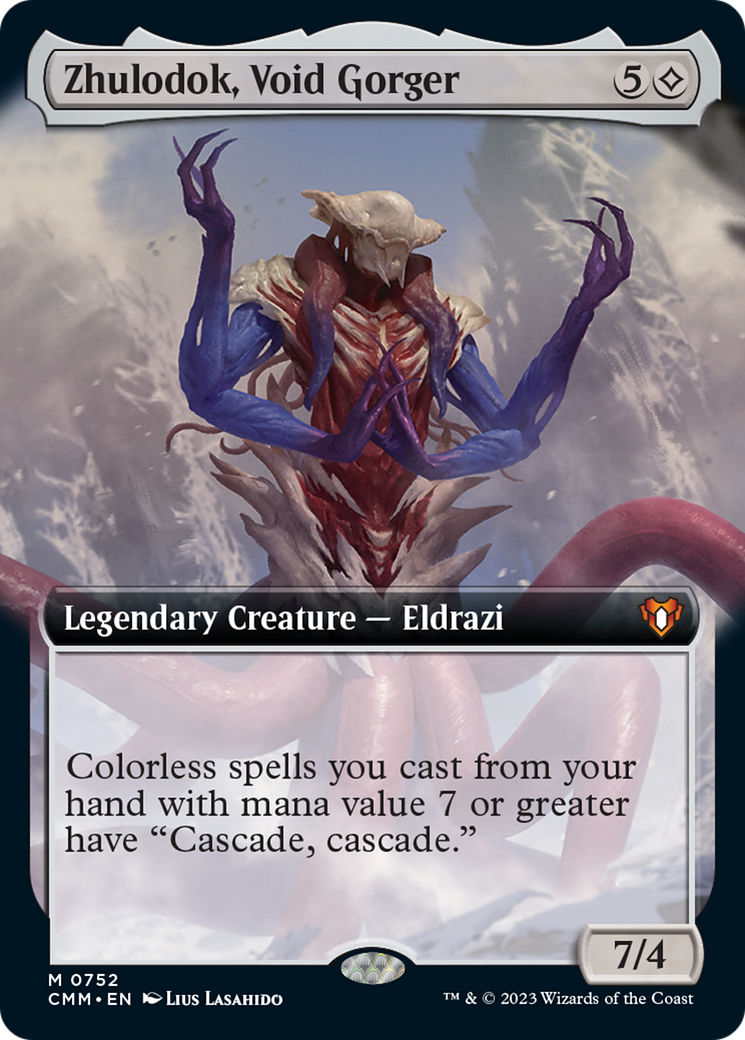 Zhulodok, Void Gorger (Extended Art) [Commander Masters] Foil