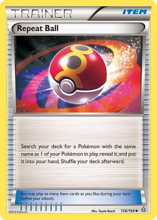 Repeat Ball (136/160) [XY: Primal Clash] Reverse Holofoil
