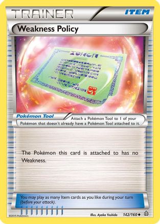 Weakness Policy (142/160) [XY: Primal Clash] Reverse Holofoil