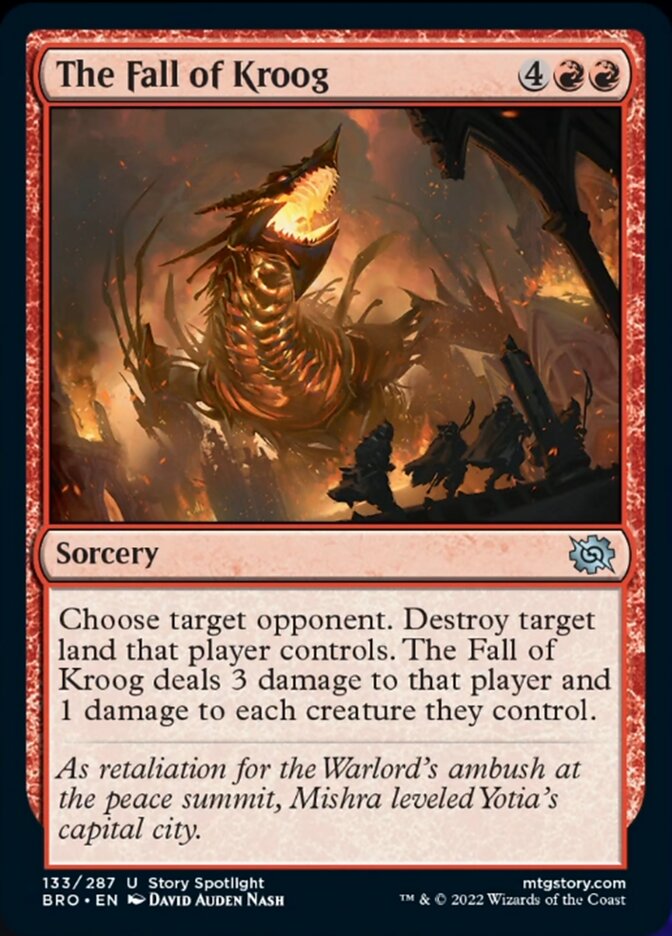The Fall of Kroog [The Brothers' War] Foil