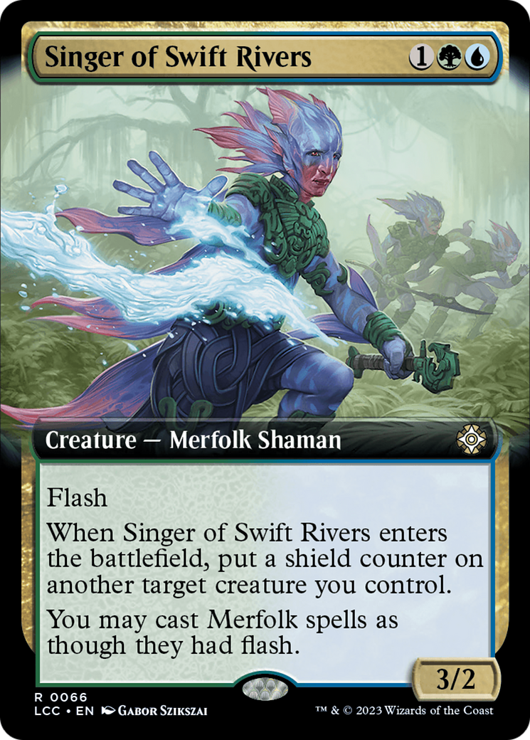 Singer of Swift Rivers (Extended Art) [The Lost Caverns of Ixalan Commander] Foil