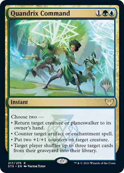 Quandrix Command (Promo Pack) [Strixhaven: School of Mages Promos] Foil