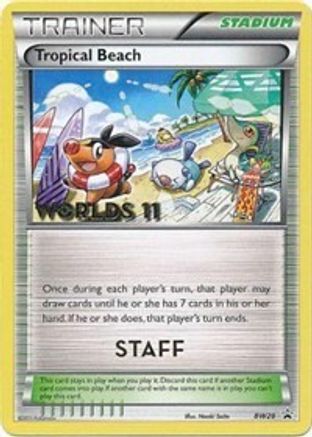 Tropical Beach (BW28) (Staff) [Black & White: Black Star Promos] Holofoil