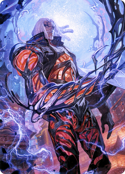 Tezzeret, Betrayer of Flesh // Tezzeret, Betrayer of Flesh  [Neon Dynasty Art Series] (Borderless) Foil
