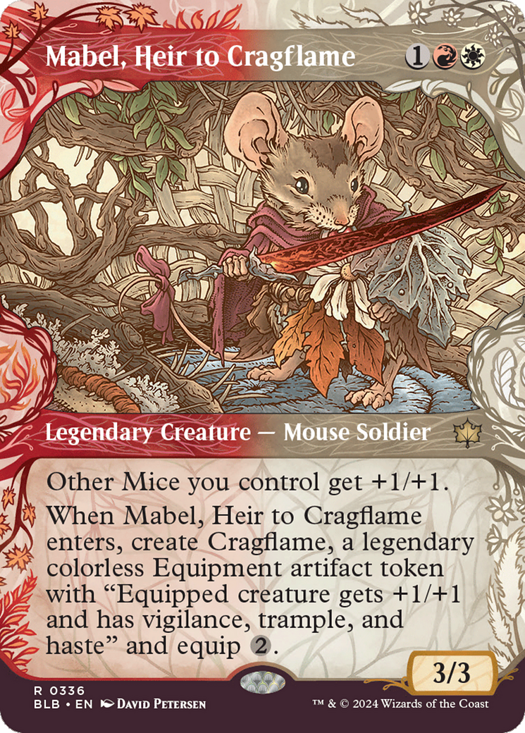 Mabel, Heir to Cragflame (Showcase) [Bloomburrow] Foil