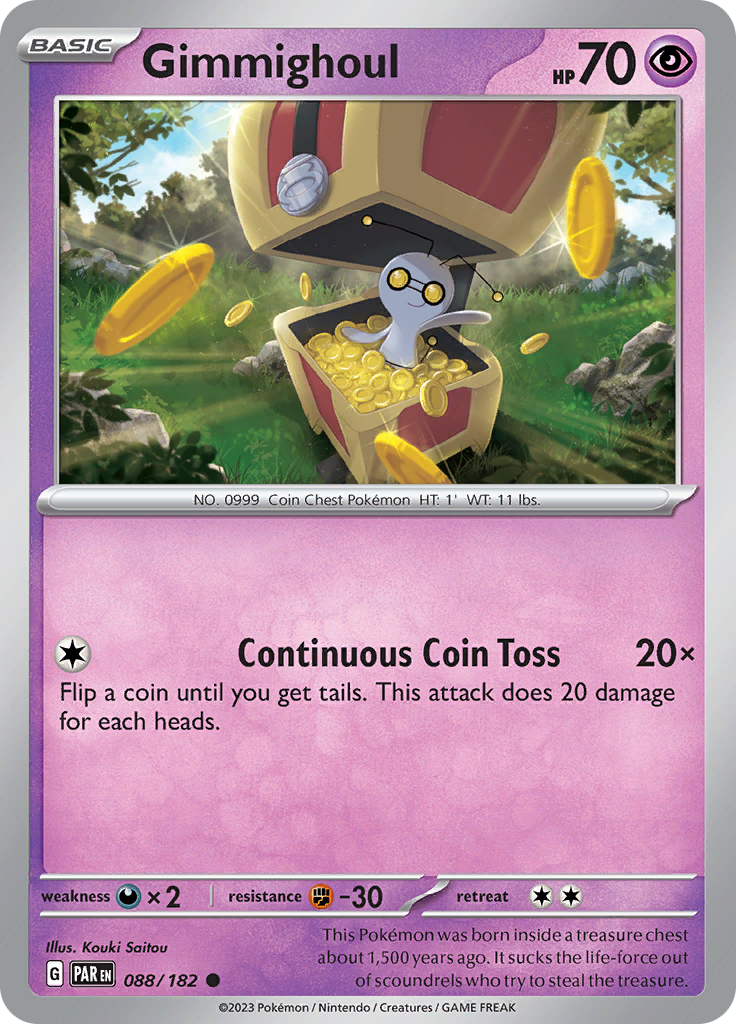 Gimmighoul (088/182) [Scarlet & Violet: Paradox Rift] Reverse Holofoil