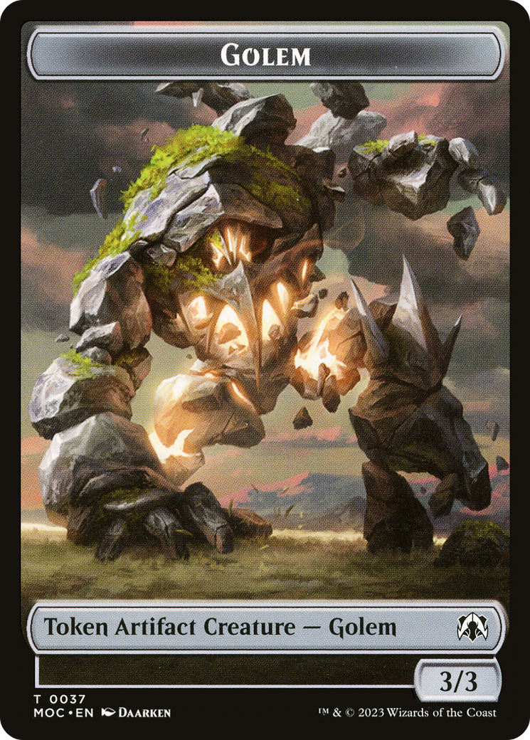 Golem  [March of the Machine Commander Tokens]