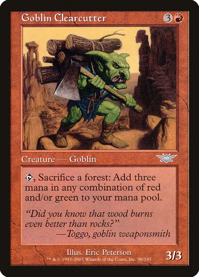 Goblin Clearcutter [Legions] Foil