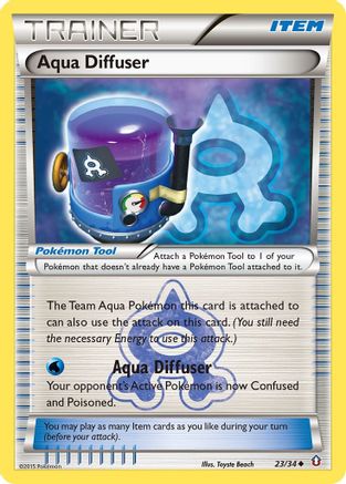 Aqua Diffuser (23/34) [XY: Double Crisis] Reverse Holofoil