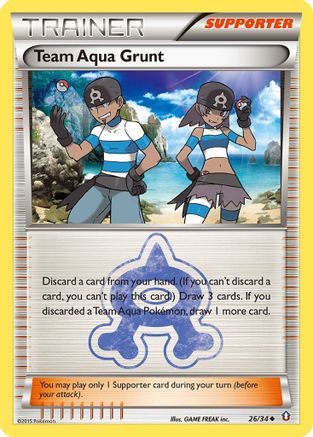 Team Aqua Grunt (26/34) [XY: Double Crisis] Reverse Holofoil