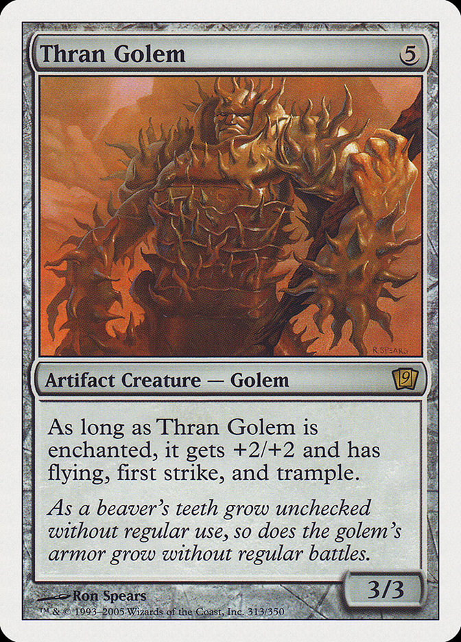 Thran Golem [Ninth Edition] Foil