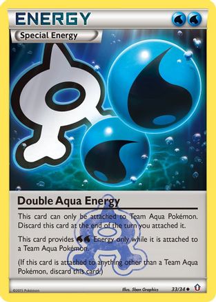 Double Aqua Energy (33/34) [XY: Double Crisis] Reverse Holofoil