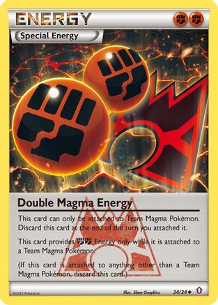 Double Magma Energy (34/34) [XY: Double Crisis] Reverse Holofoil