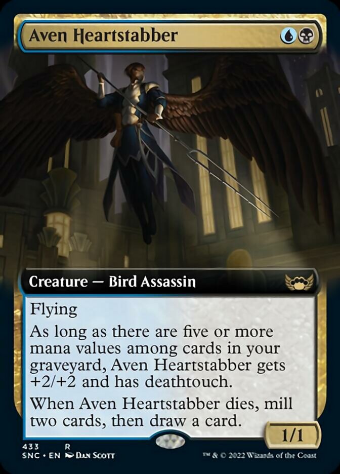 Aven Heartstabber (Extended Art) [Streets of New Capenna] Foil