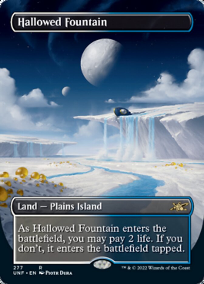 Hallowed Fountain (Borderless) [Unfinity] Foil