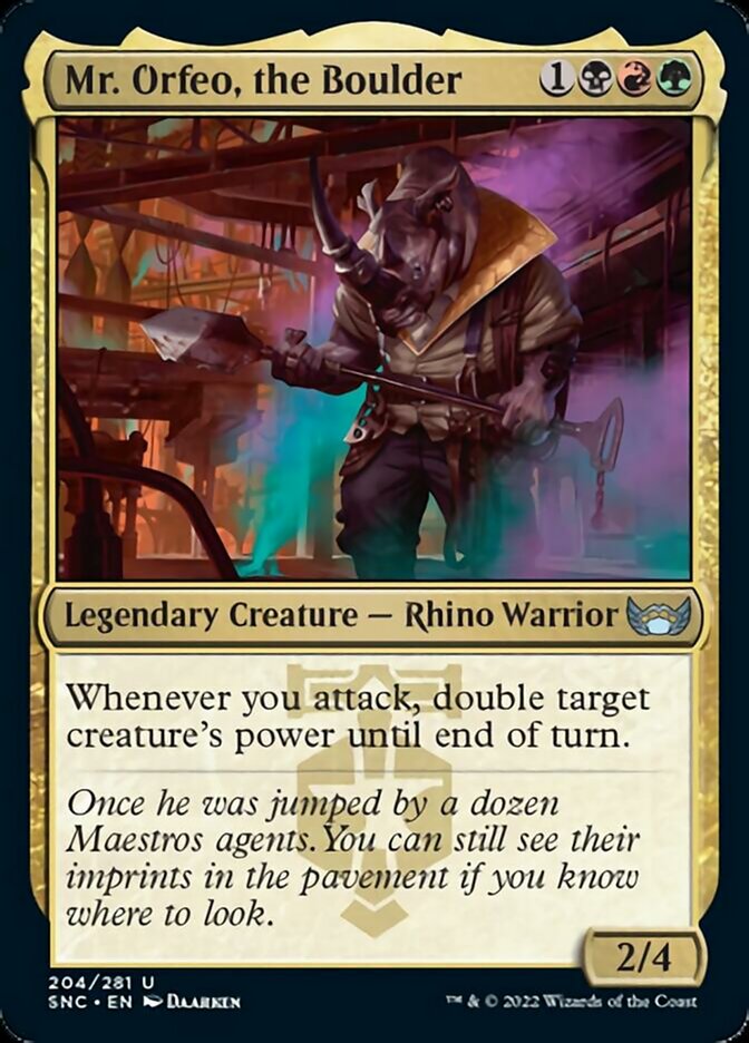 Mr. Orfeo, the Boulder [Streets of New Capenna] Foil
