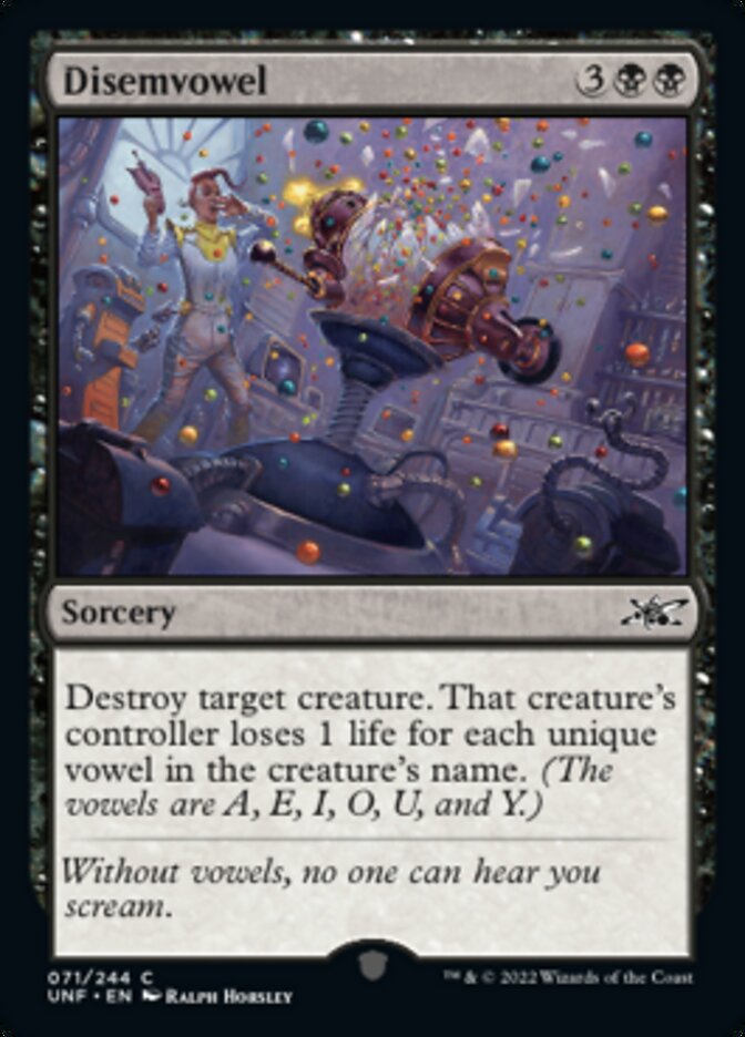 Disemvowel [Unfinity] Foil